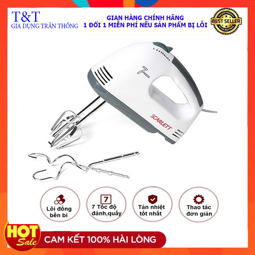 [Xả Kho] Máy Đánh Trứng Cầm Tay 7 Tốc Độ 180W Loại Cao Cấp - Máy đánh trứng giá rẻ chất lượng cao