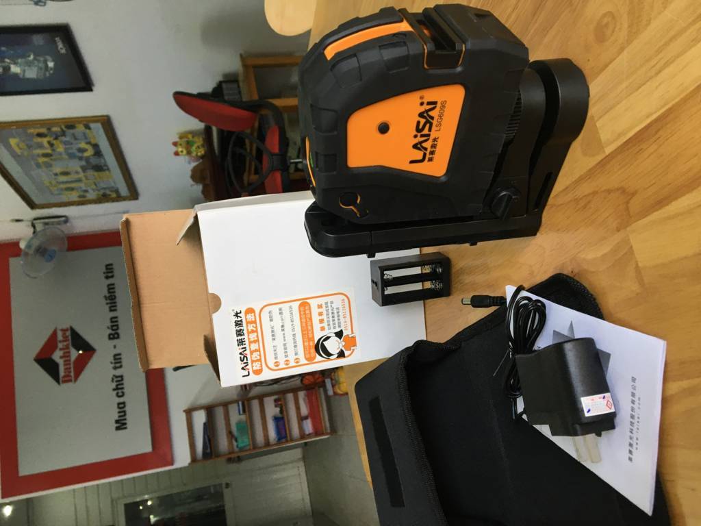 Máy cân mực laser laisai LSG609S 2 tia xanh đời mới