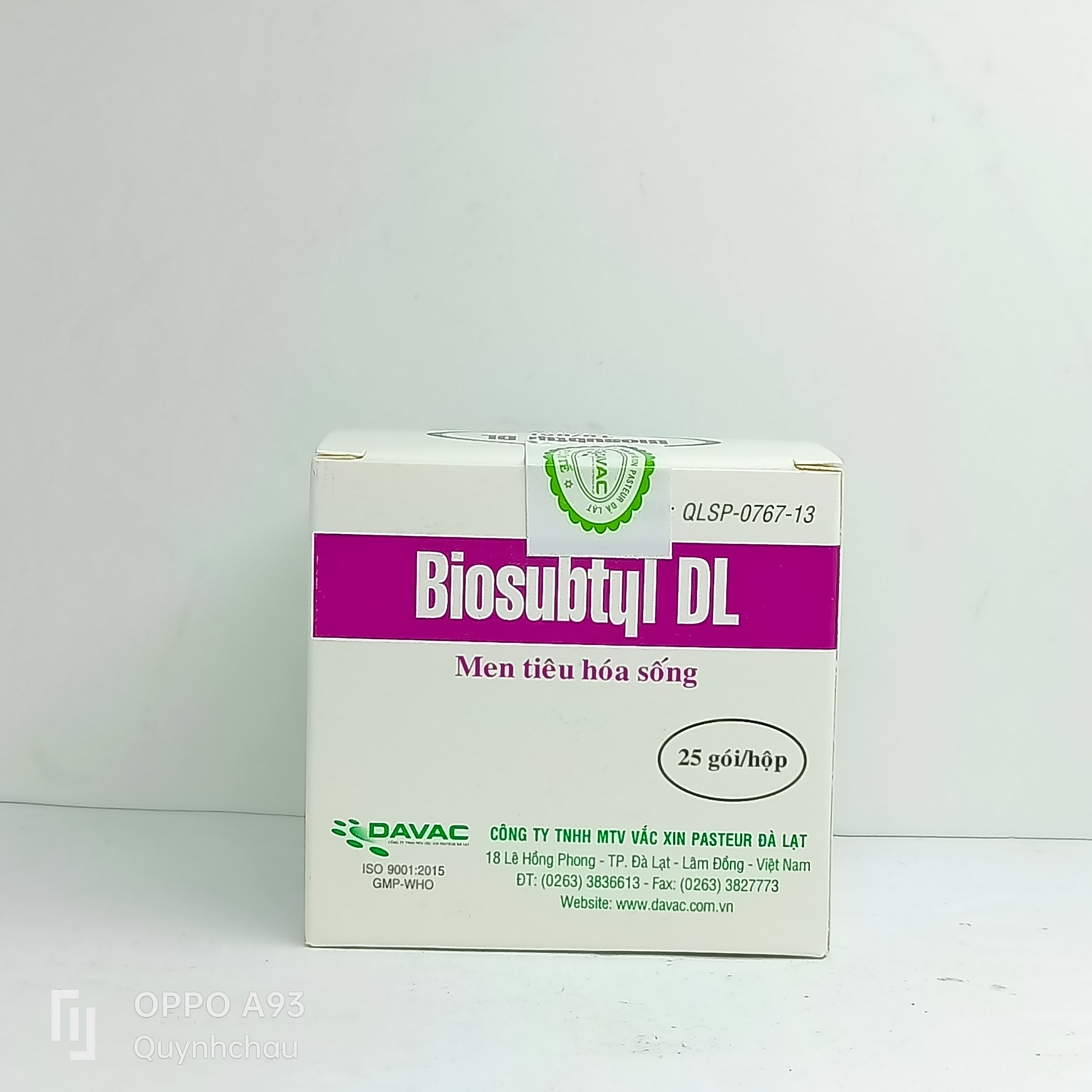 Men tiêu hóa Biosubtyl DL hộp 25 gói