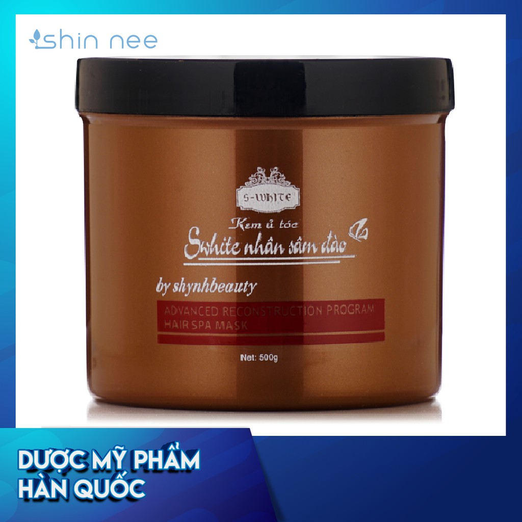 Kem ủ tóc collagen nhâm sâm đào s-white làm tóc chắc khỏe 500g