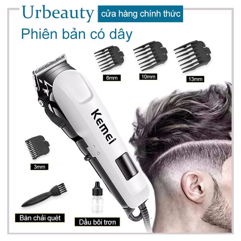 [Urbeauty] Kéo cắt tóc KM Kemei [KM-809C Phiên bản có dây / KM-809A Phiên bản không dây] clipper điện mũi clipper điện đa chức năng phù hợp với cắt tóc dầu gội