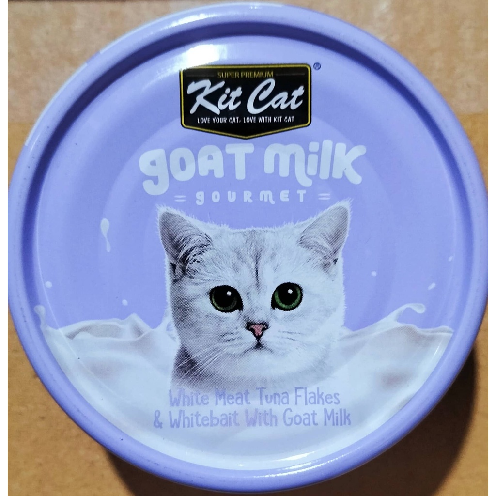 Thức ăn dinh dưỡng, pate sữa dê kitcat / kitcat goat milk cho mèo lon 70g đủ vị - pate cao cấp
