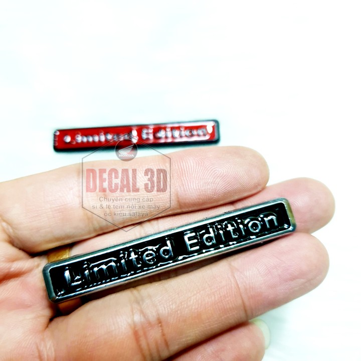 Tem limited edition bằng kim loại cao cấp trang trí xe máy cực đẹp