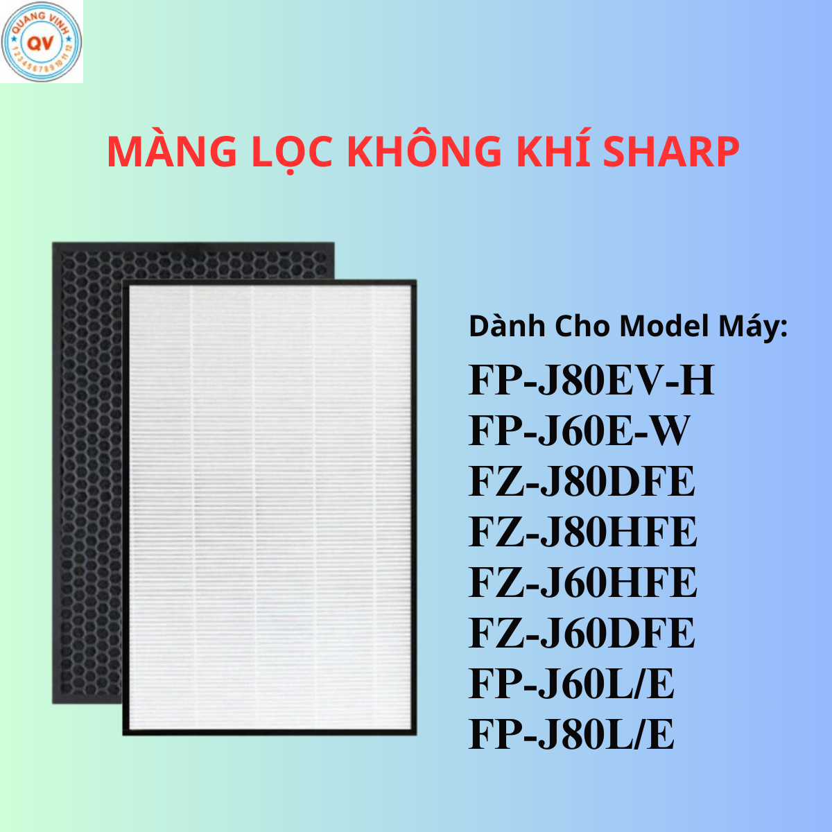 Màng lọc không khí sharp fp-j80ev-h fz-j80dfe fp-j80l, fp-j80e, fp-j60e, fz-j60e-w, fz-j60hfe, fz-j60dfe, fp-j60e-w