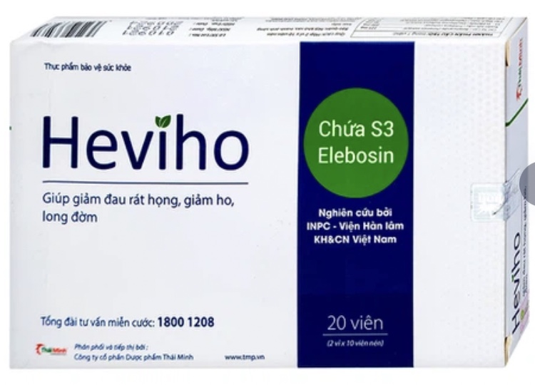 Viên uống Heviho Thái Minh giúp giảm đau rát họng, giảm ho, long đờm 20