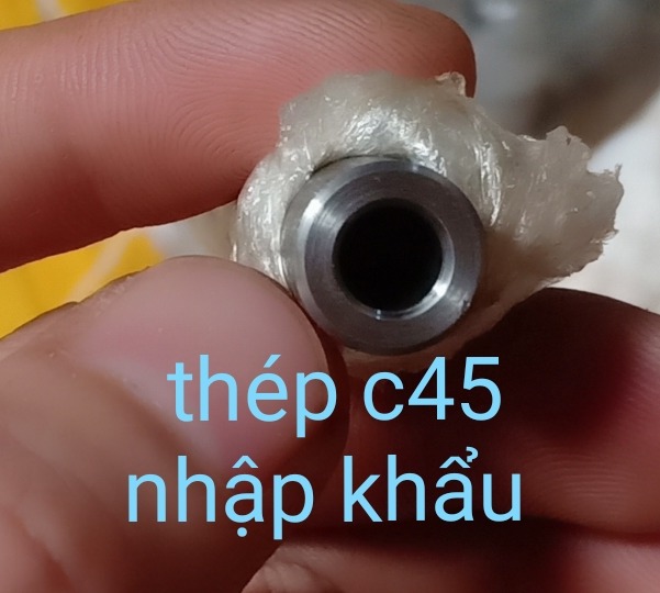 Trục con lăn băng chuyền thép nhập khẩu phi 12 lỗ 6.4mm dài 70cm
