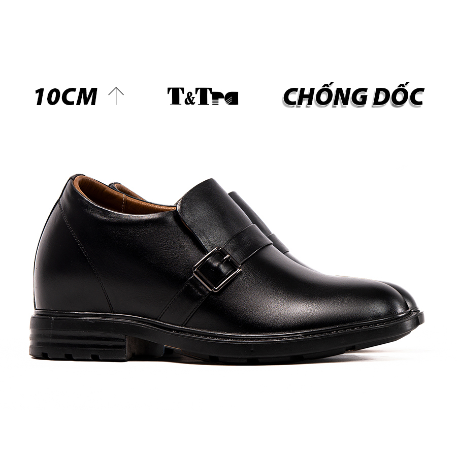 10CM  Giày Độn Nam T&TRA T90 Đen