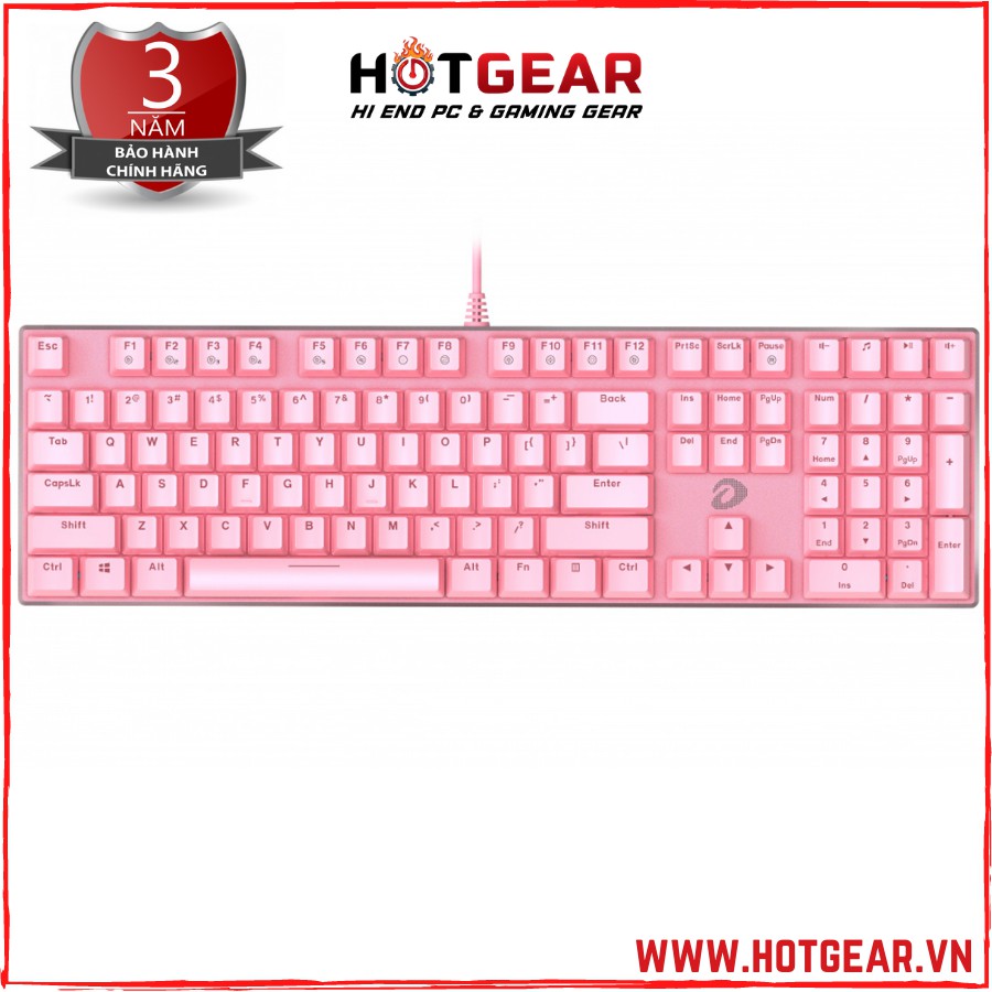 Bàn phím cơ gaming dareu ek810 - queen/ black - hàng chính hãng