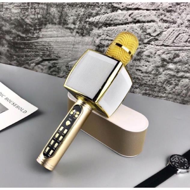 Micro hát karaoke bluetooth - mic hát không dây ys90, ys91 tích hợp loa, thẻ nhớ, bắt giọng chỉnh tone, ghi âm