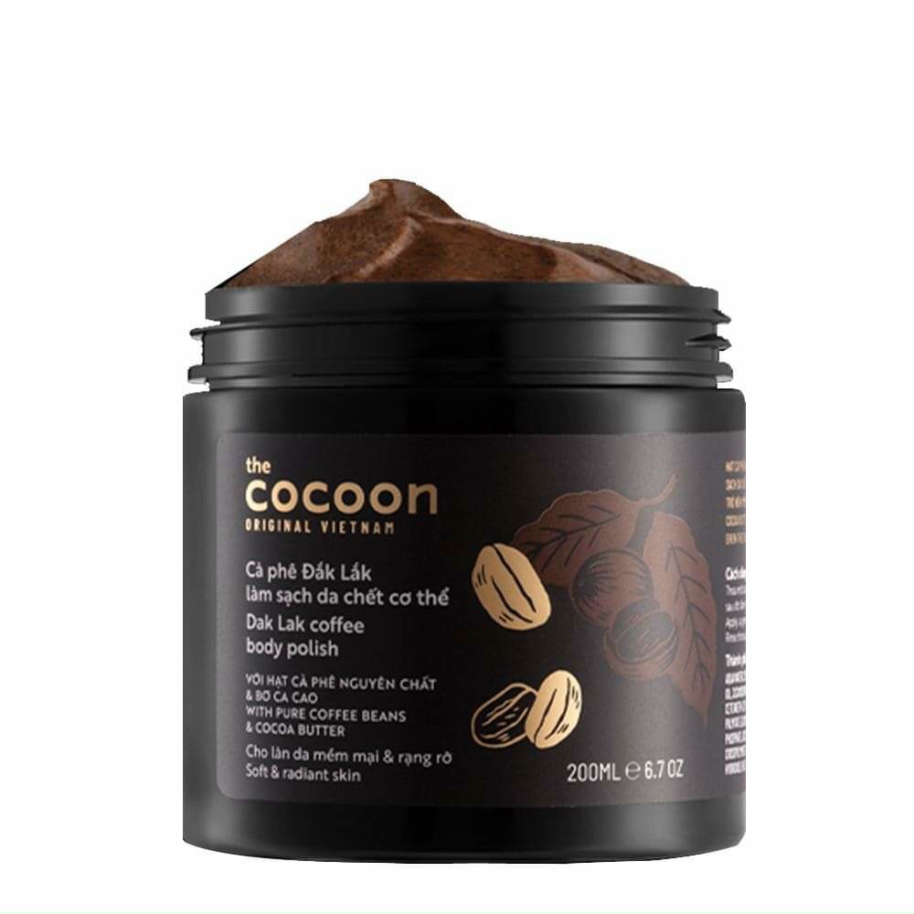 Tẩy da chết body cocoon cà phê đắc lắc làm sạch da chết body 200ml