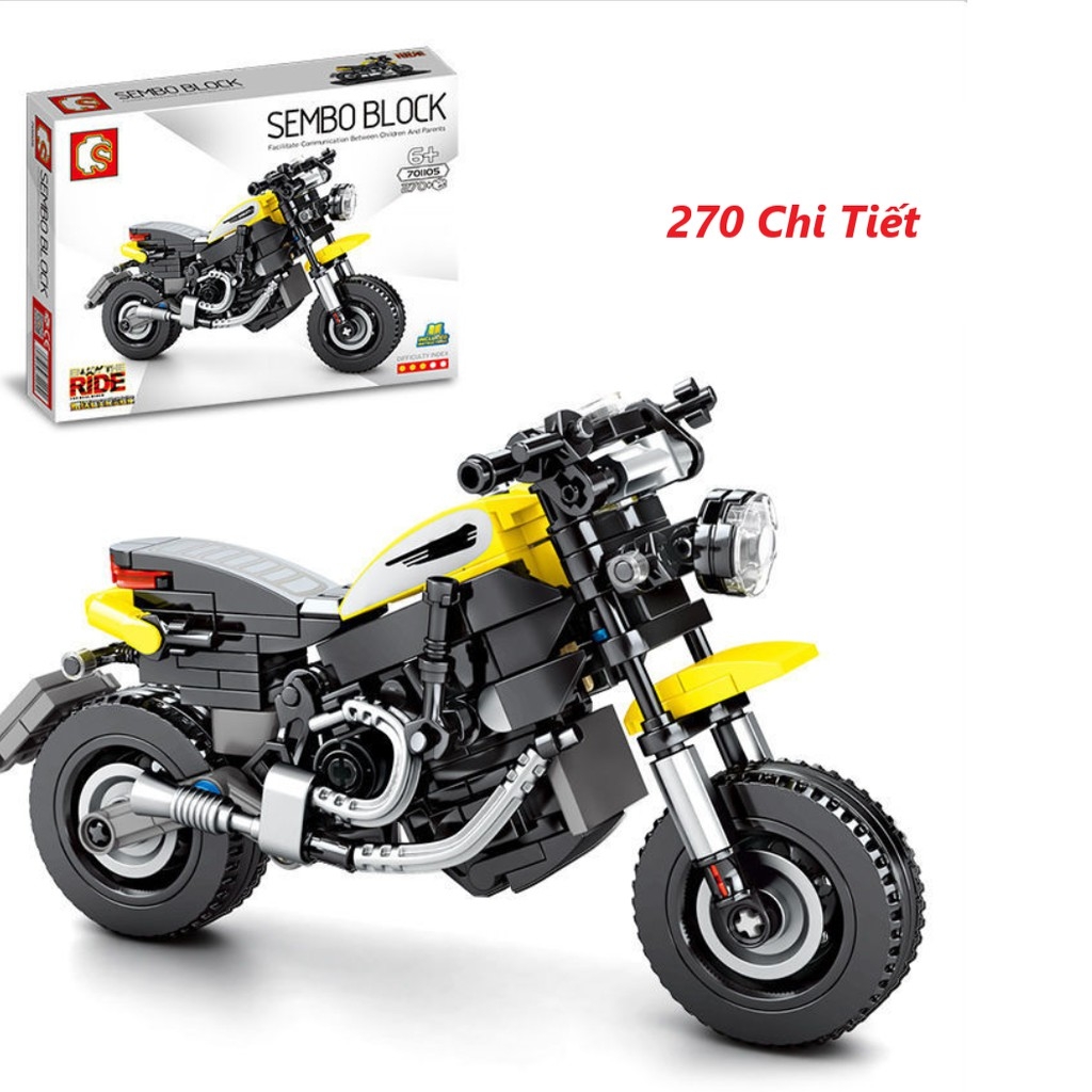 Bộ xếp hình mô hình xe ducati xếp hình xe đua, xe máy, xe moto , mô hình xe