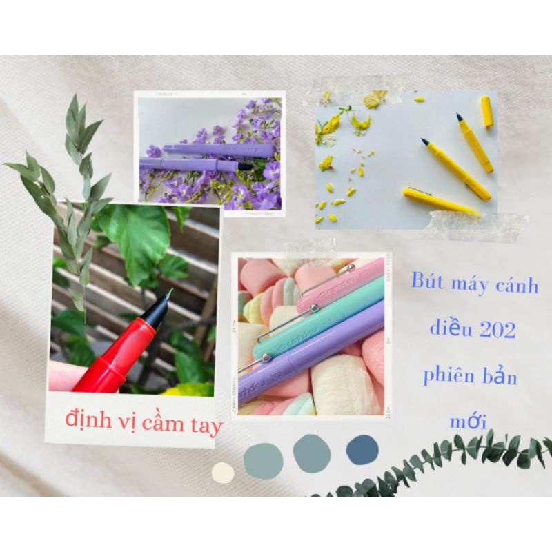 Bút máy học sinh cao cấp Cánh Diều 202 - cd202 - cố định cách cầm nắm - bút luyện viết chữ đẹp - nét thanh nét đậm