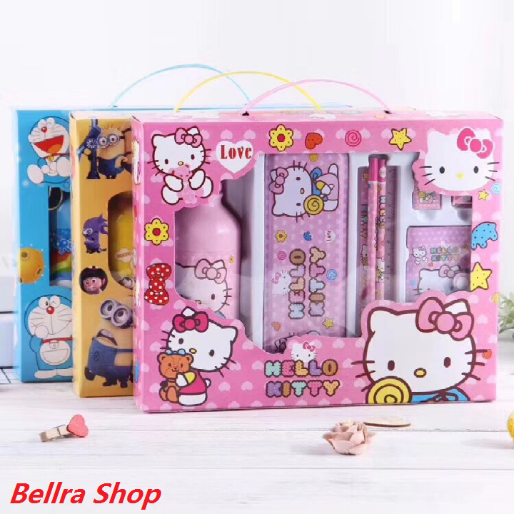 Hộp dụng cụ học tập 8 món cho bé dễ thương - bddht08