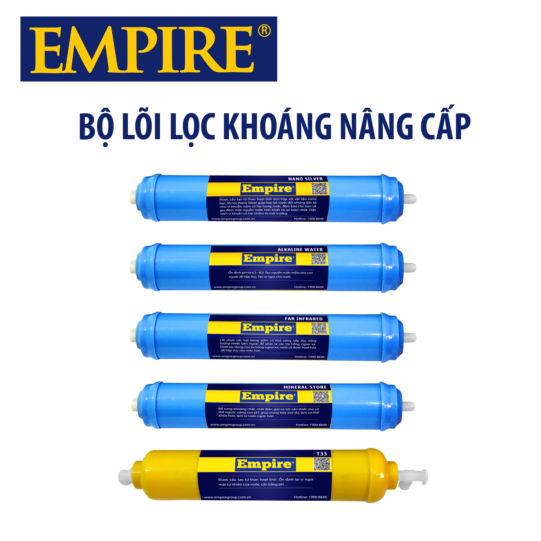 Bộ lõi lọc nâng cấp bổ sung khoáng