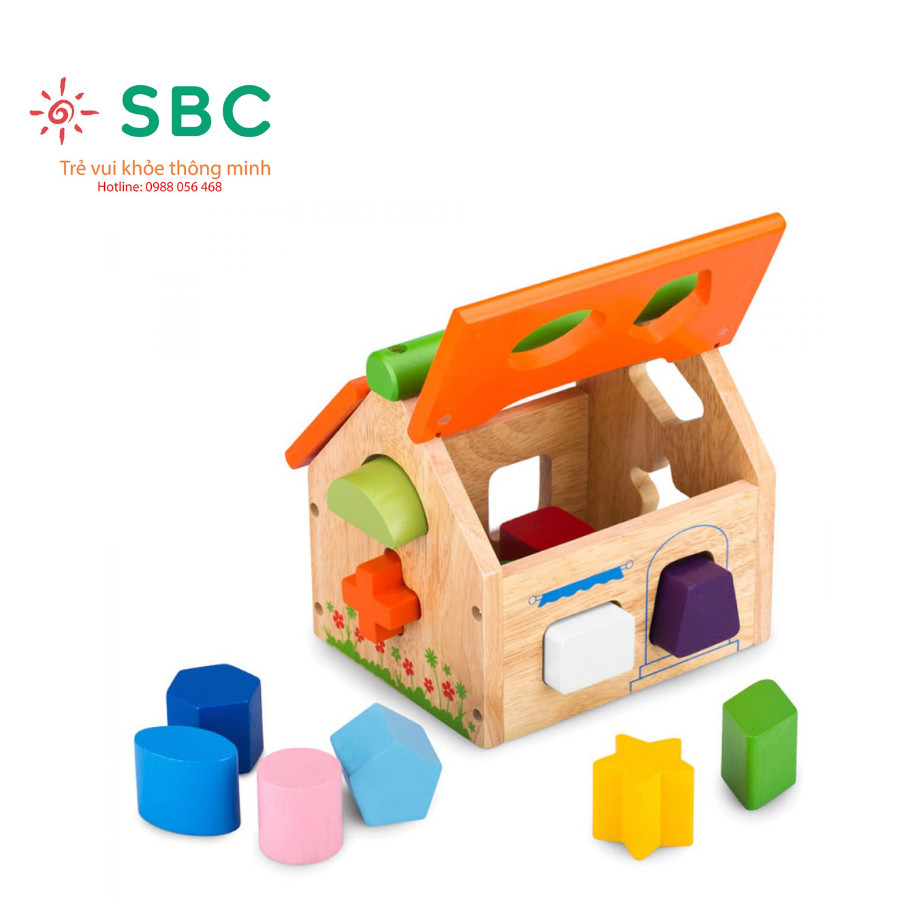 Đồ chơi gỗ Winwintoys - Nhà thả 12 khối