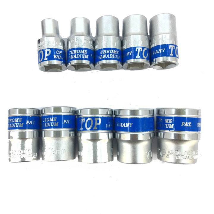 Đầu Típ (Đầu Tuýp) Đầu Khẩu Ngắn 1/2 (Đủ Size)