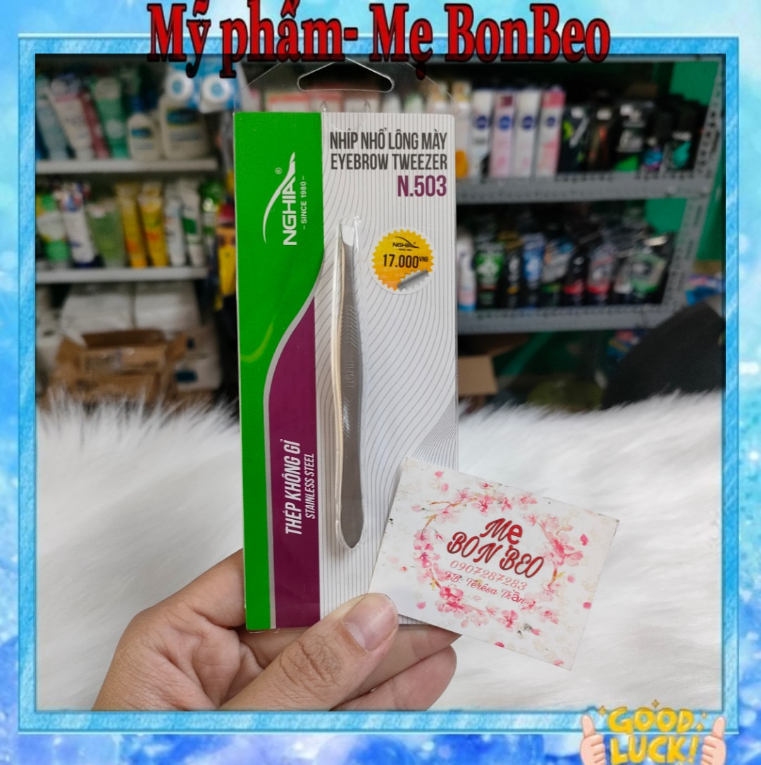 Nhíp vỉ giấy nhổ lông mày cao cấp kềm nghĩa n.503