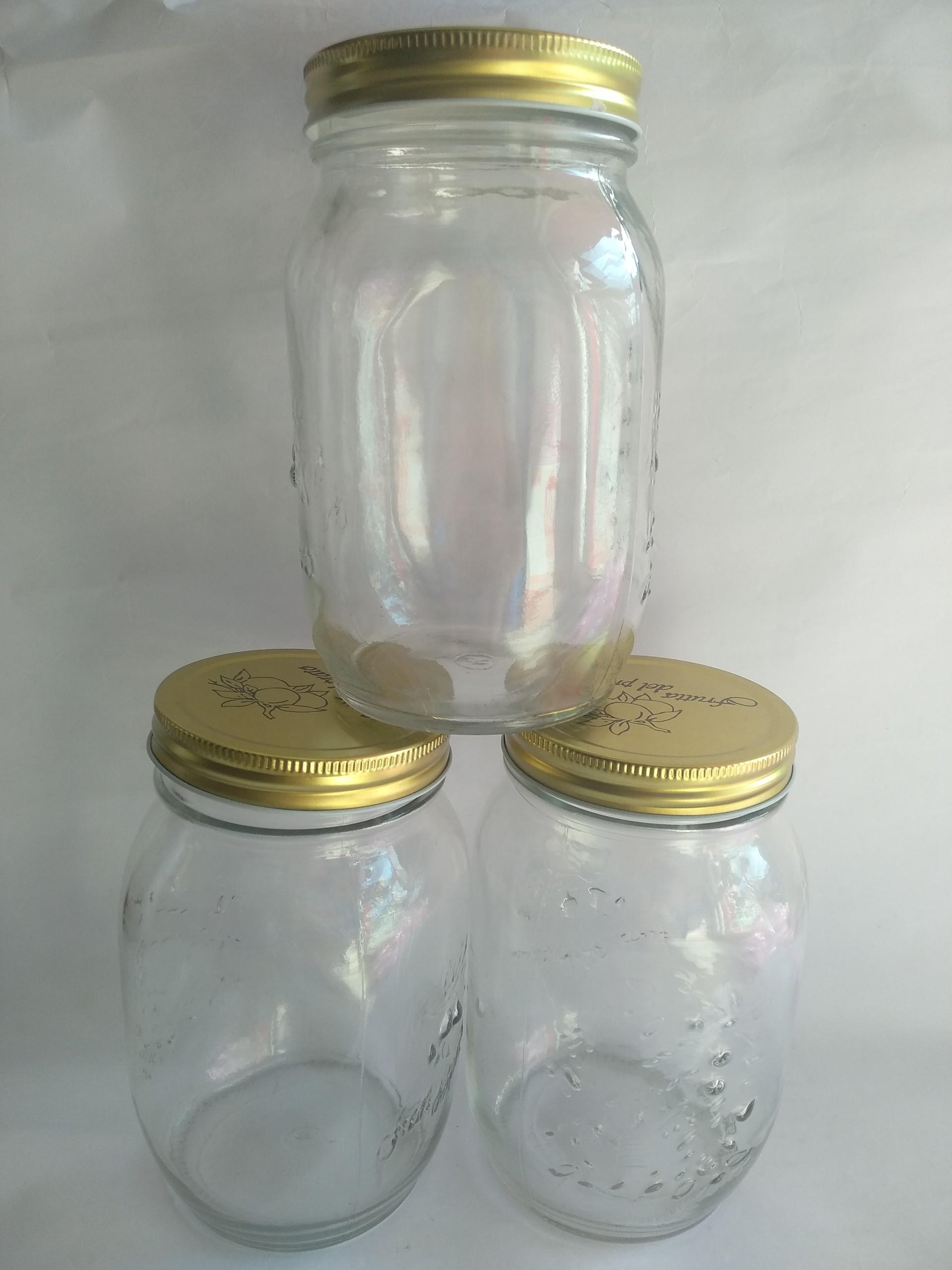 3 hũ thủy tinh, hũ ngâm sâm mật ong, hũ đựng mật ong, lọ thủy tinh 500ml- PP OCCAR