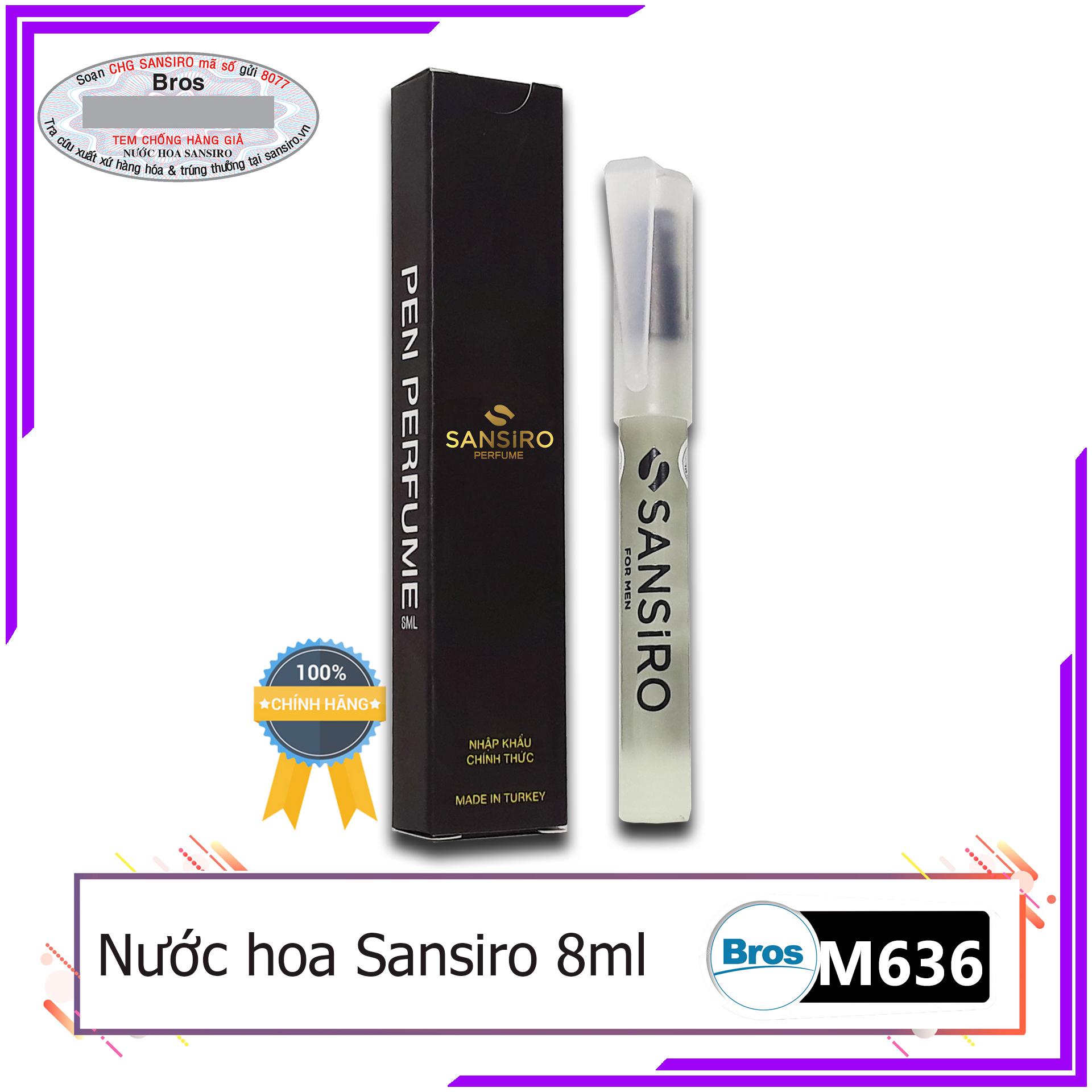 M636 - nước hoa sansiro thổ nhĩ kỳ 8ml cho nam