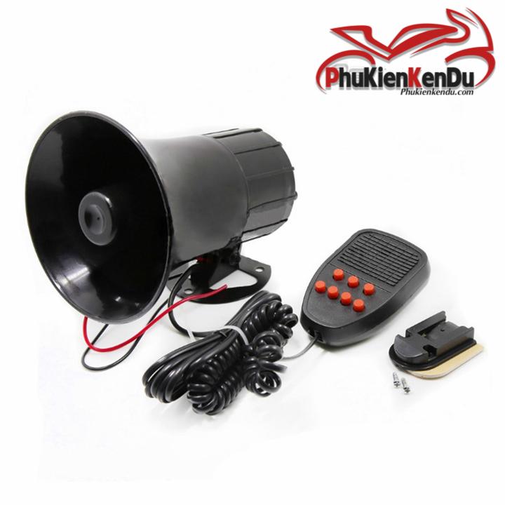CÒI HÚ 7 CHẾ ĐỘ ÂM THANH CHUẨN CÓ MIC, 12V