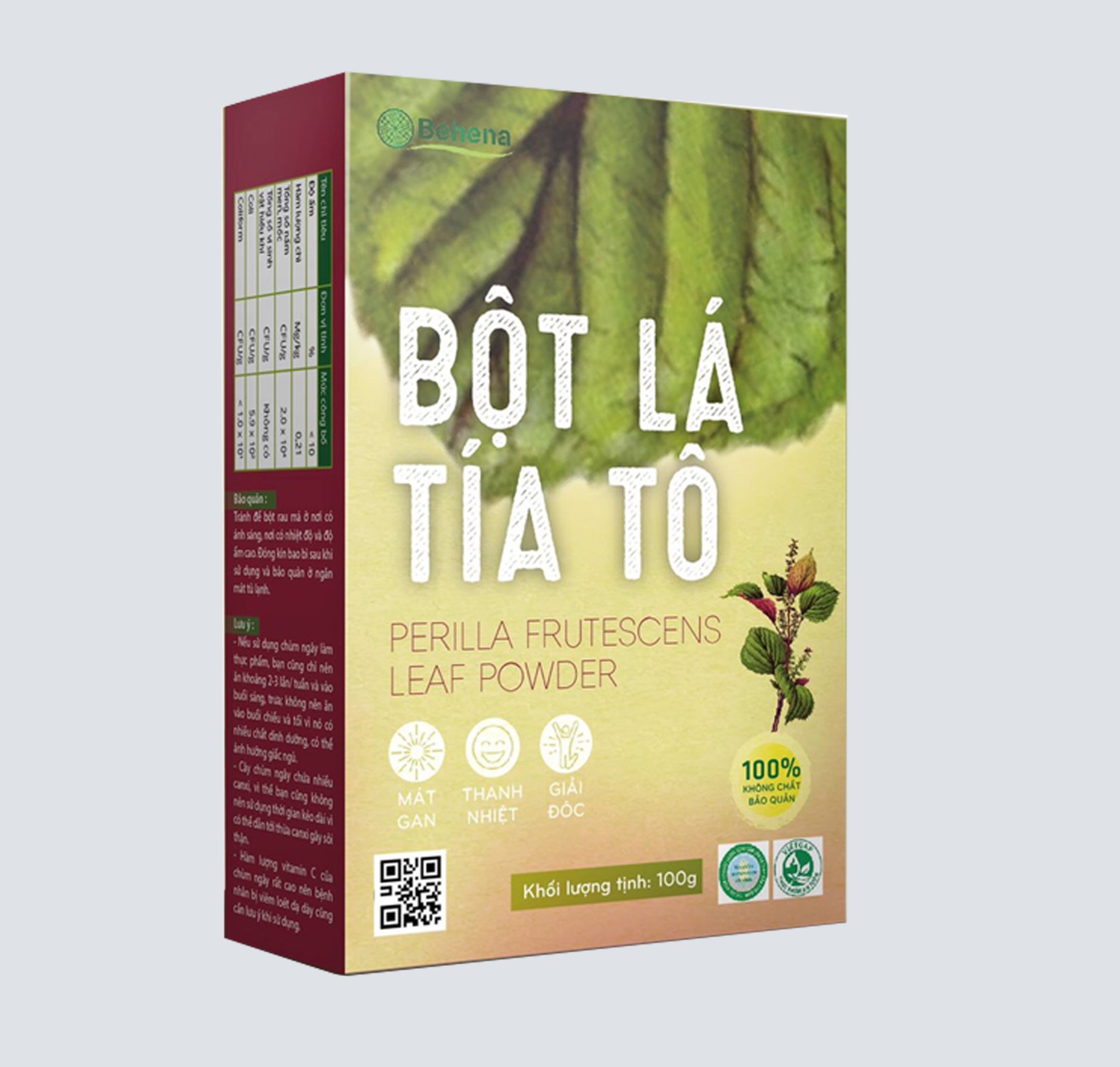 BỘT LÁ TÍA TÔ BEHENA - LIÊN KẾT XANH