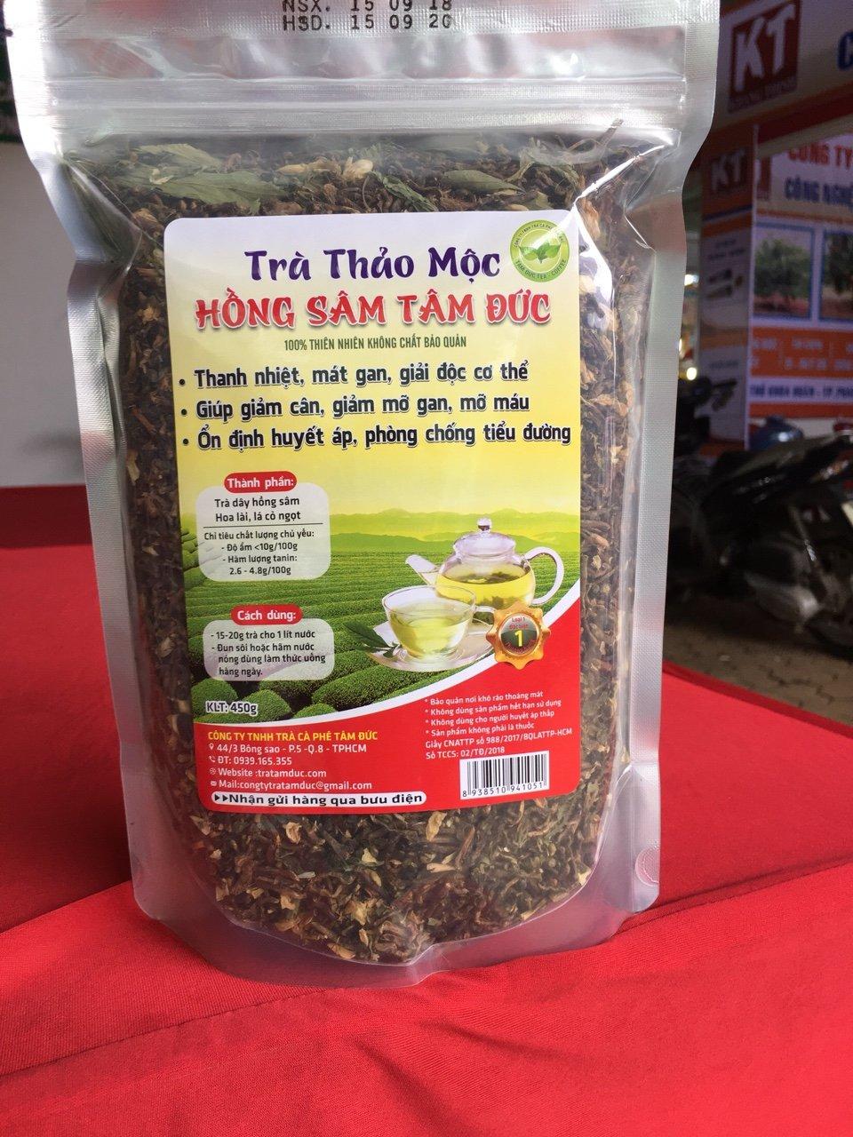 Combo 3 gói -Trà Thảo mộc Hồng Sâm Tâm Đức -