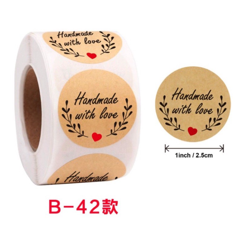 Tem dán handmade cuộn 500 chiếc
