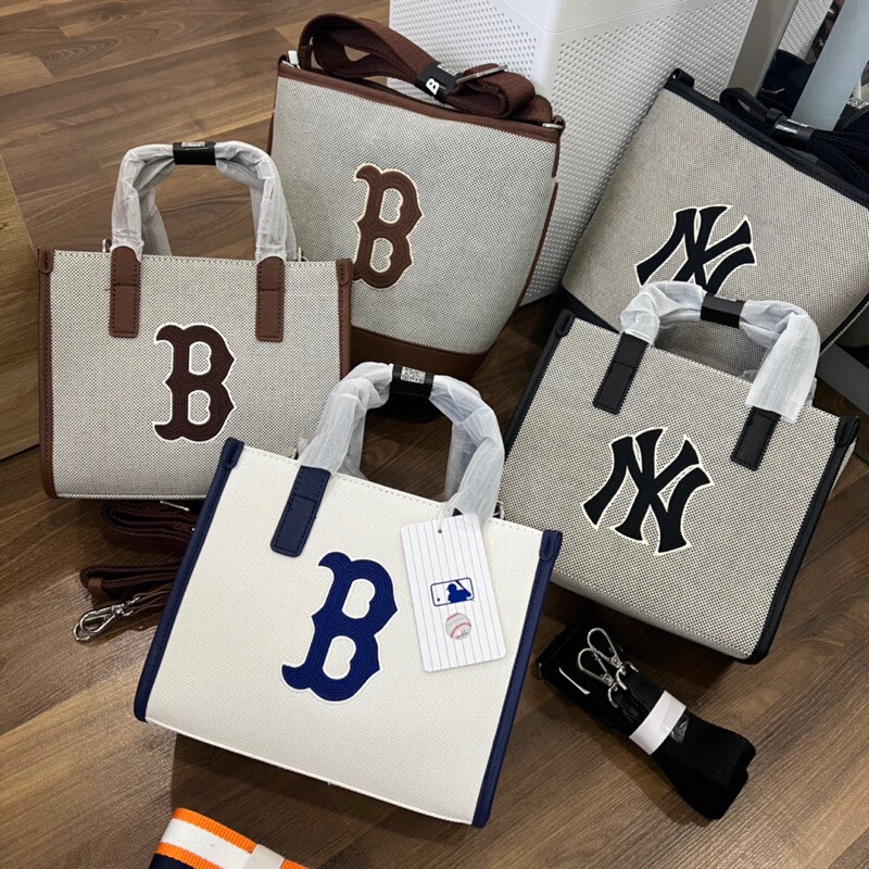 Túi xách đeo chéo mlb tote bucket canvas cao cấp