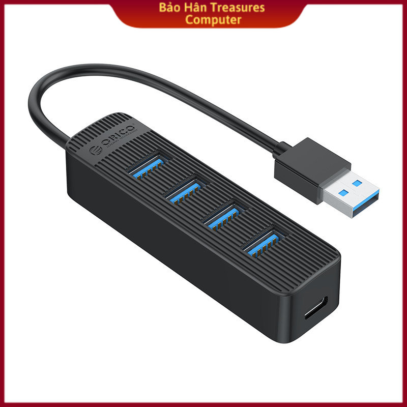 Bộ chia usb hub twu3-4a -bk cổng usb 3.0 - hàng chính hãng