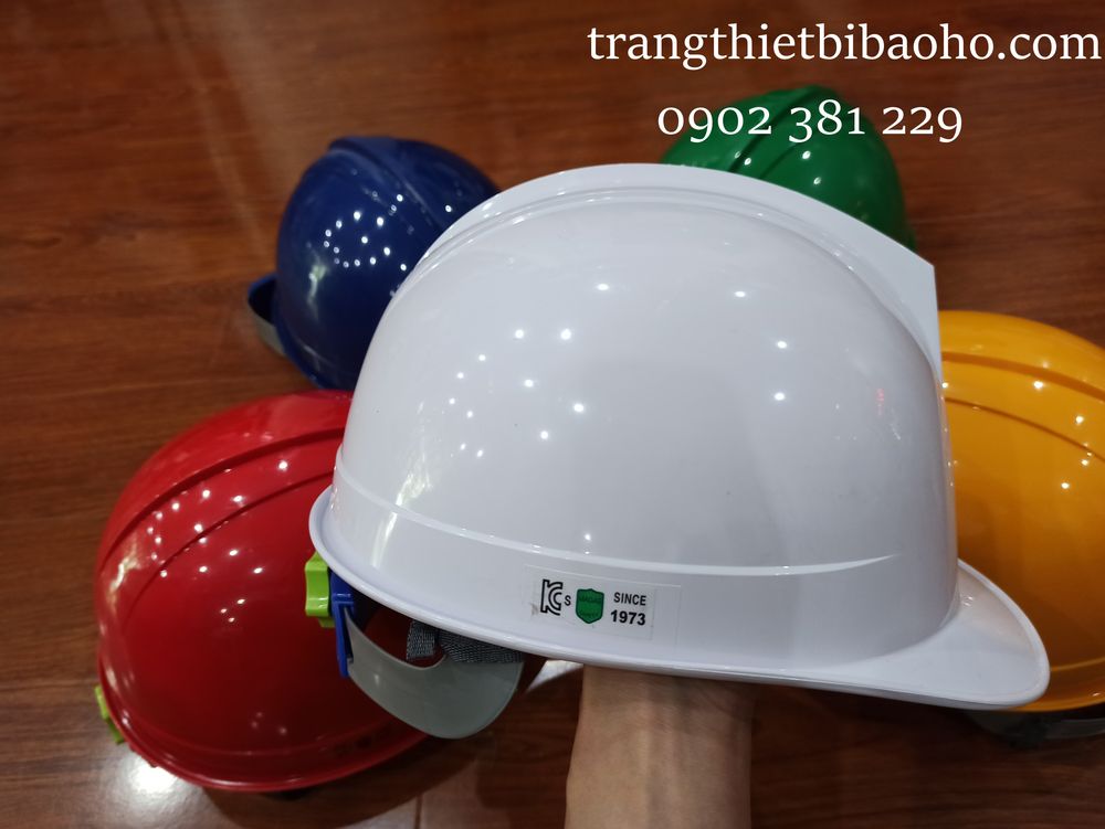 Mũ, nón bảo hộ lao động Kukje 1 màu trắng