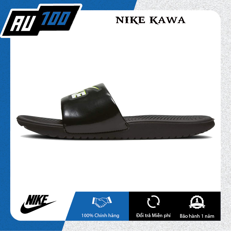 Dép quai ngang nike kawa slide gs ‘black volt’ dd3242-001