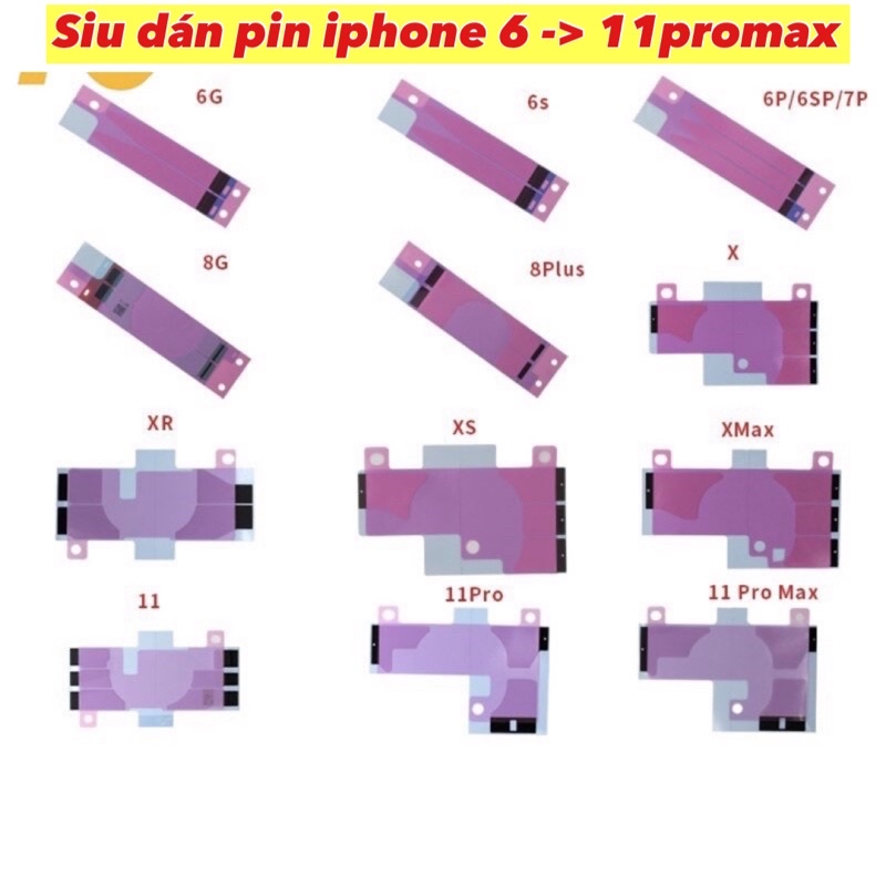 Siu dán pin iphone 6 => 11promax chất lượng cao Monkey king Shops