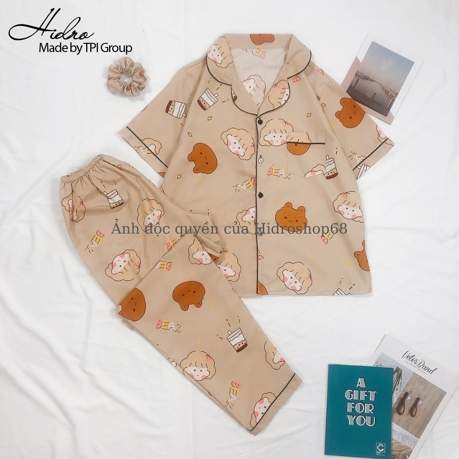 Bộ ngủ pijama tay ngắn quần dài kate Thái cute