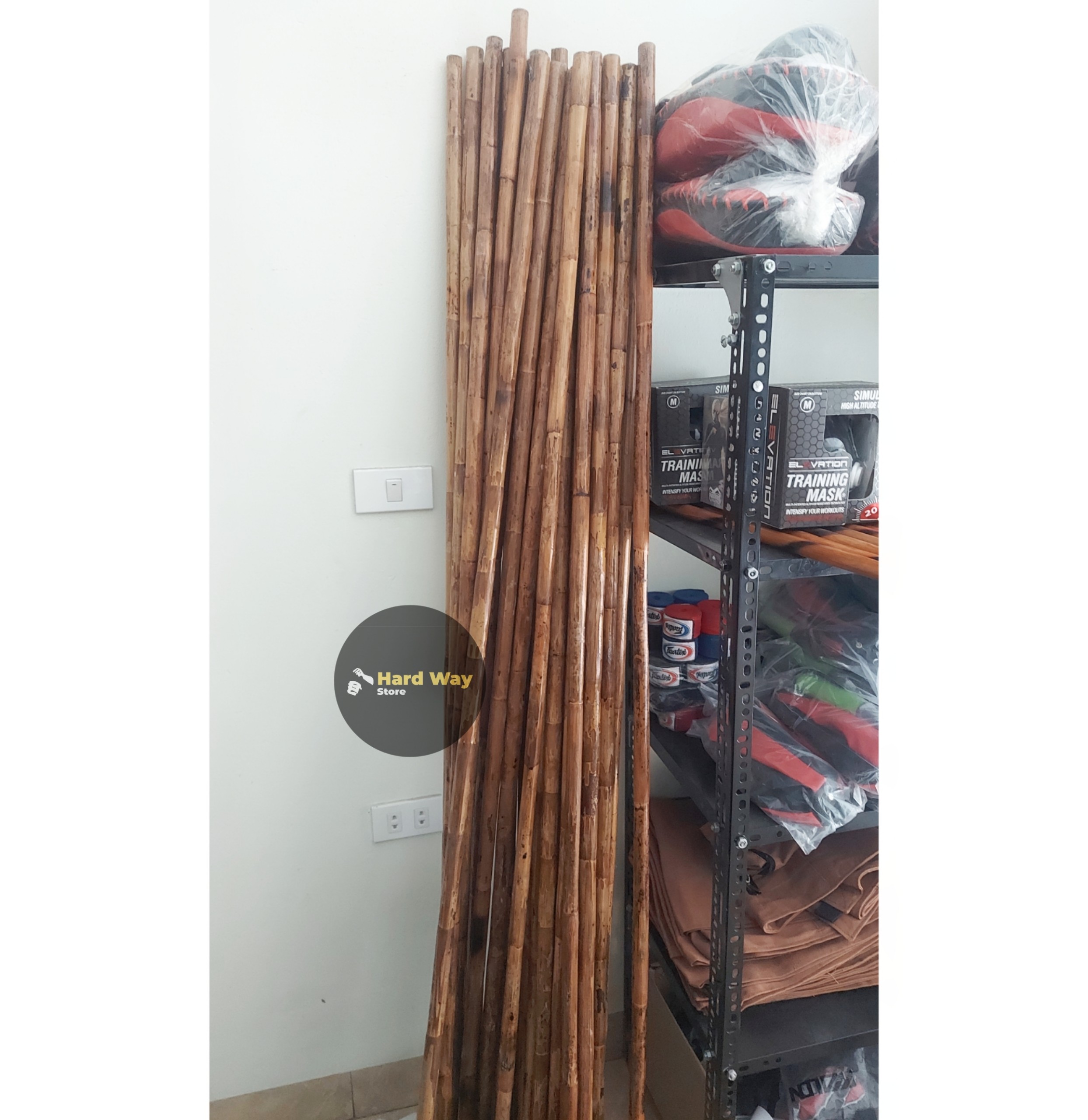 Gậy mây, trường côn mây già