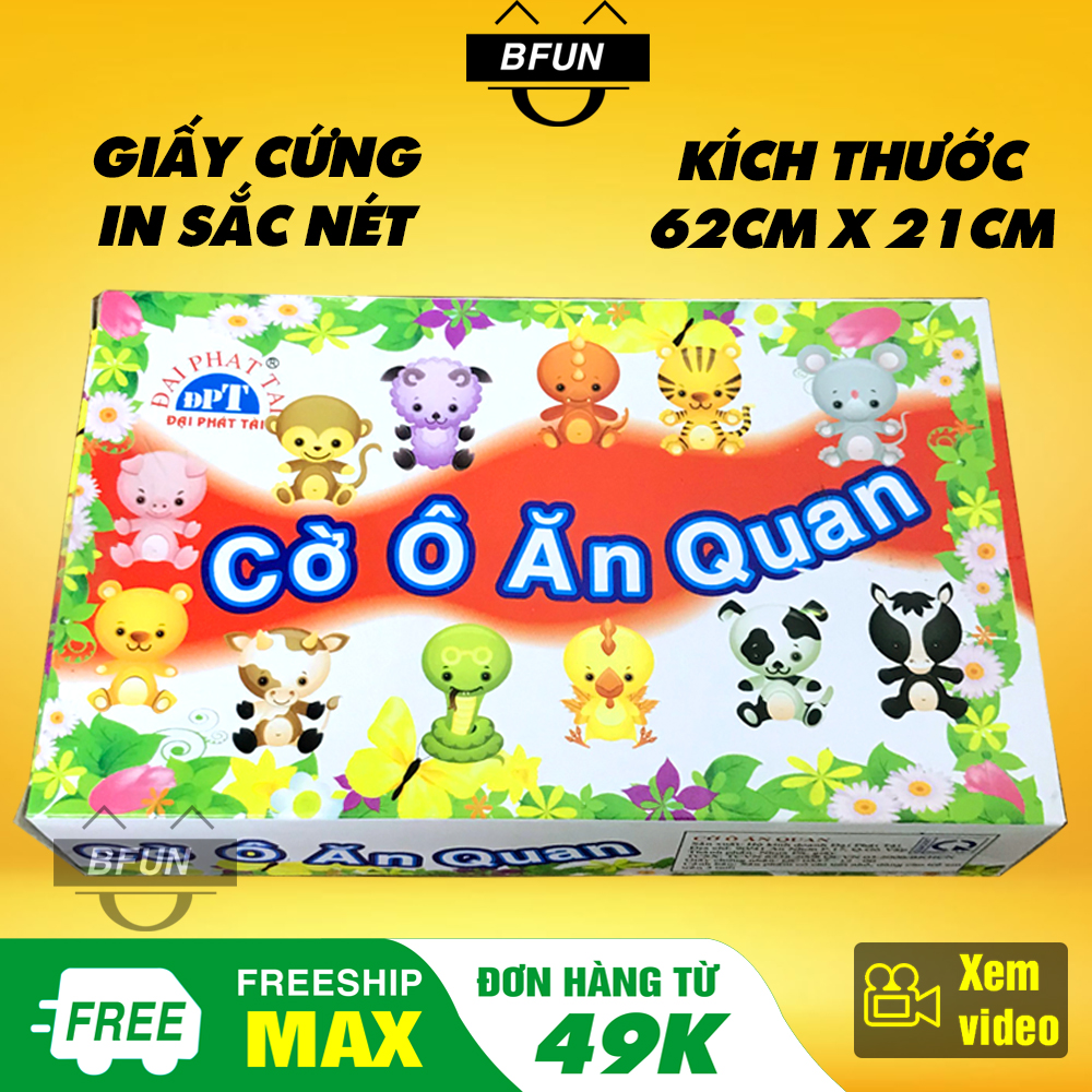 Cờ Ô Ăn Quan Cao Cấp Đại Phát Tài - Bộ Trò Chơi Dân Gian Ô Ăn Quan -  Bàn Cờ Ô Ăn Quan, Đồ Chơi Trẻ Em BFUN