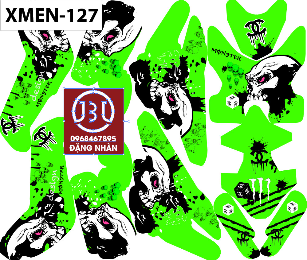 Tem trùm xe điện xmen 127