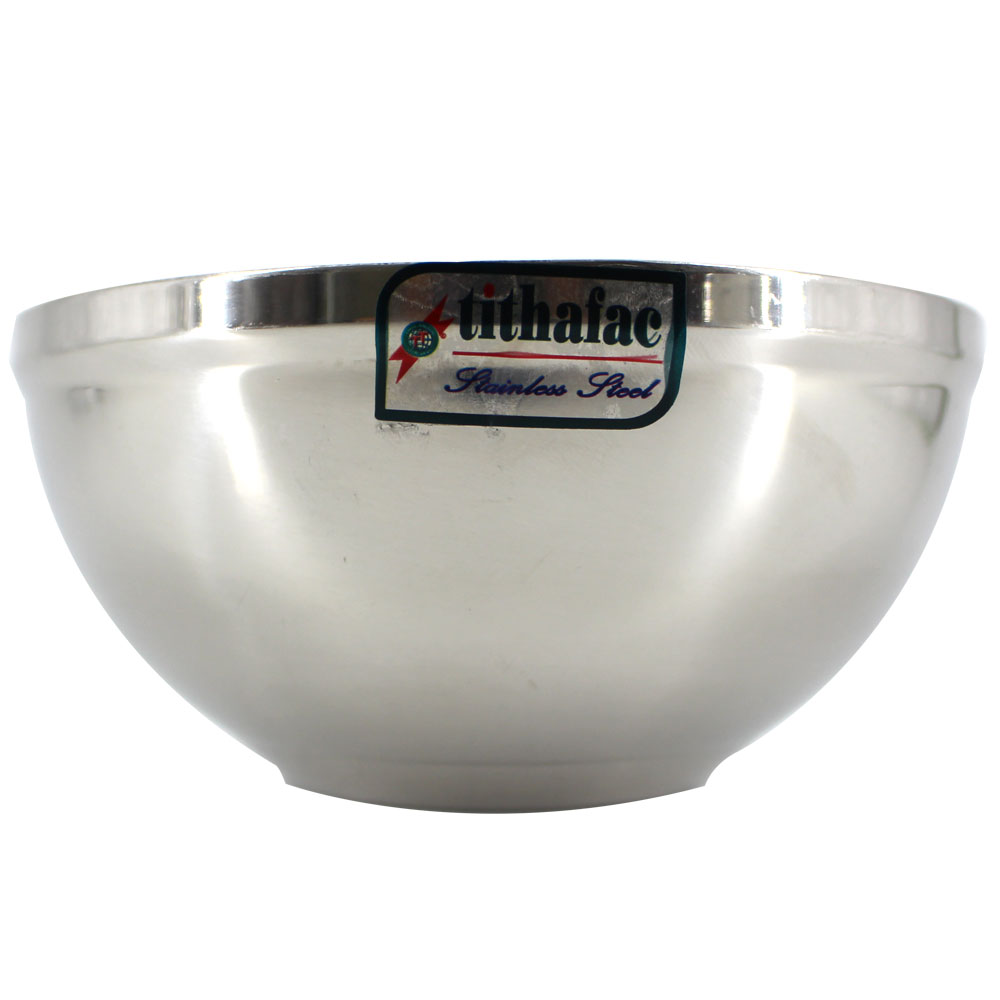 Tô Inox Cách Nhiệt 2 lớp  Loại trơn và sâu đường kính 13,14,18 cm Tithafac