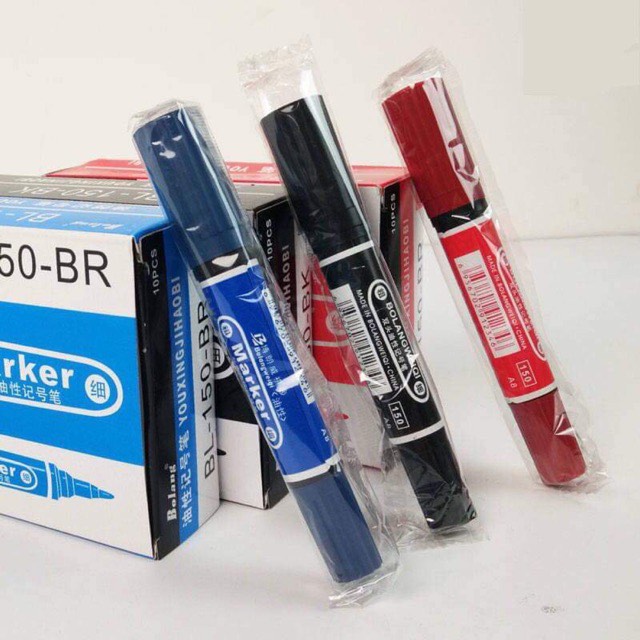 Bút lông 2 đầu mực không xóa được_shop vpp