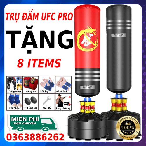 Trụ Đấm Bốc UFC ABJ CHÍNH Hãng Thế Hệ Mới + Găng tay đấm bốc mma walon fighter chính hãng - Thiết bị