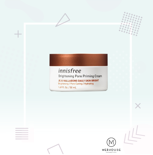 Kem dưỡng trắng da và se khít lỗ chân lông chiết xuất quýt Innisfree Brightening Pore Priming Cream