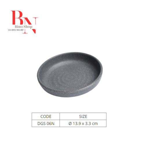 Dĩa nhựa gân sâu nhám xám -dgs06nx