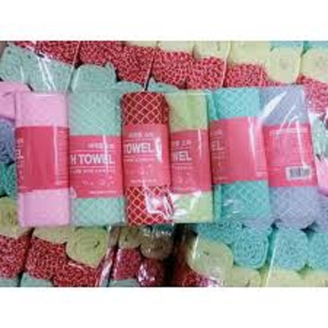 Khăn tắm dài cọ lưng Deluxe Hàn Quốc