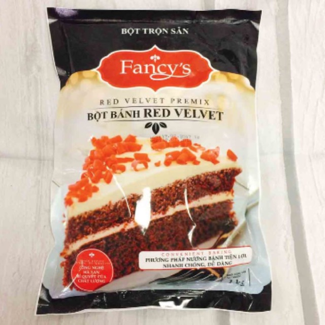 Bột bánh red velvet trộn sẵn gói lớn 1kg