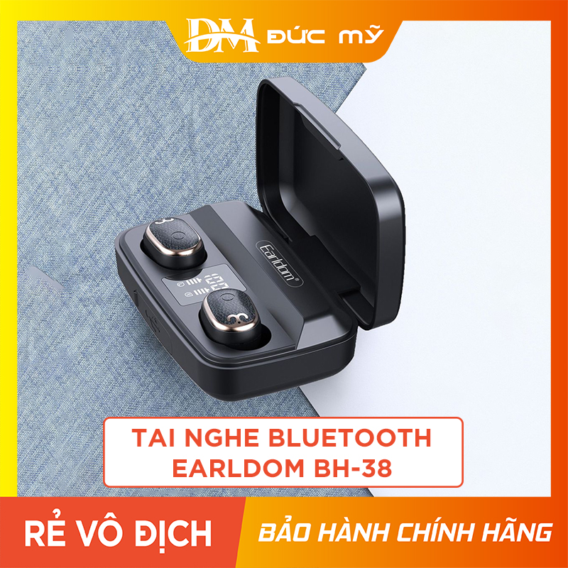 Tai nghe bluetooth earldom et-bh38 true wireless công nghệ v5.0 đốc sạc 1500mah thời gian chờ 120h phân phối bởi đức mỹ store