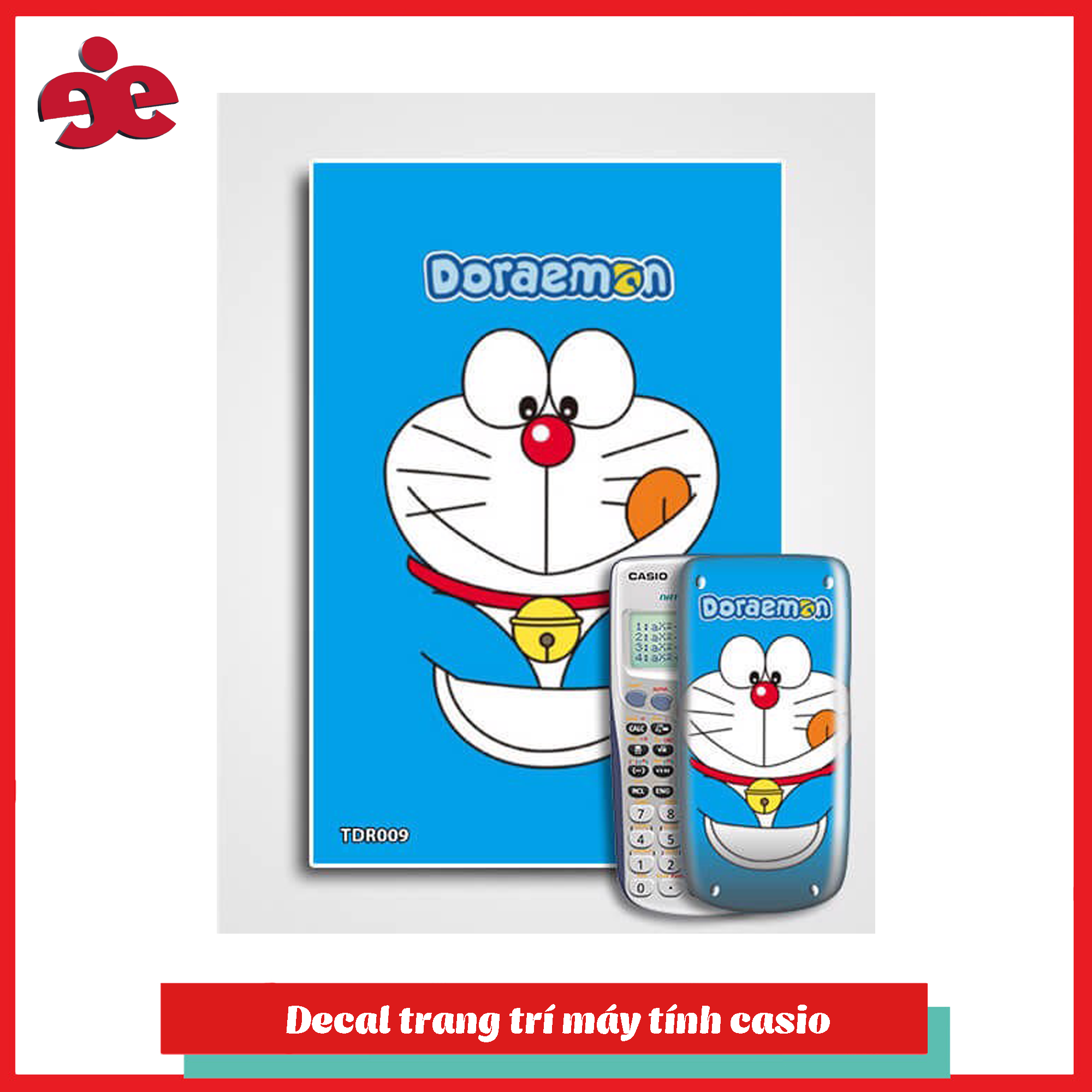 Decal doremon máy tính casio 580,570