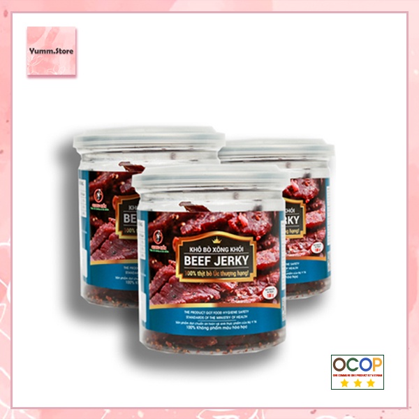 Beef Jerky - Thịt bò khô xông khói, bò khô ăn vặt