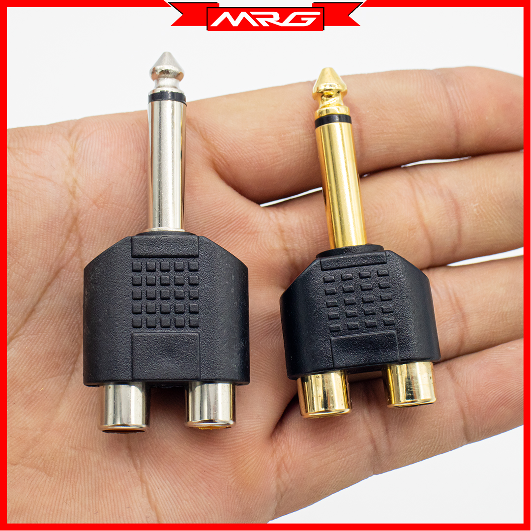 Jack 6 Ly Ra 2 AV Hoa Sen, giá 1 chiếc. MrG | jack 6ly ra hoa sen, jack chuyển 6 ly ra av, jack 6li ra bông sen, rack 6ly ra bông sen, rắc 6 ly ra av, rắc chuyển đổi âm thanh.