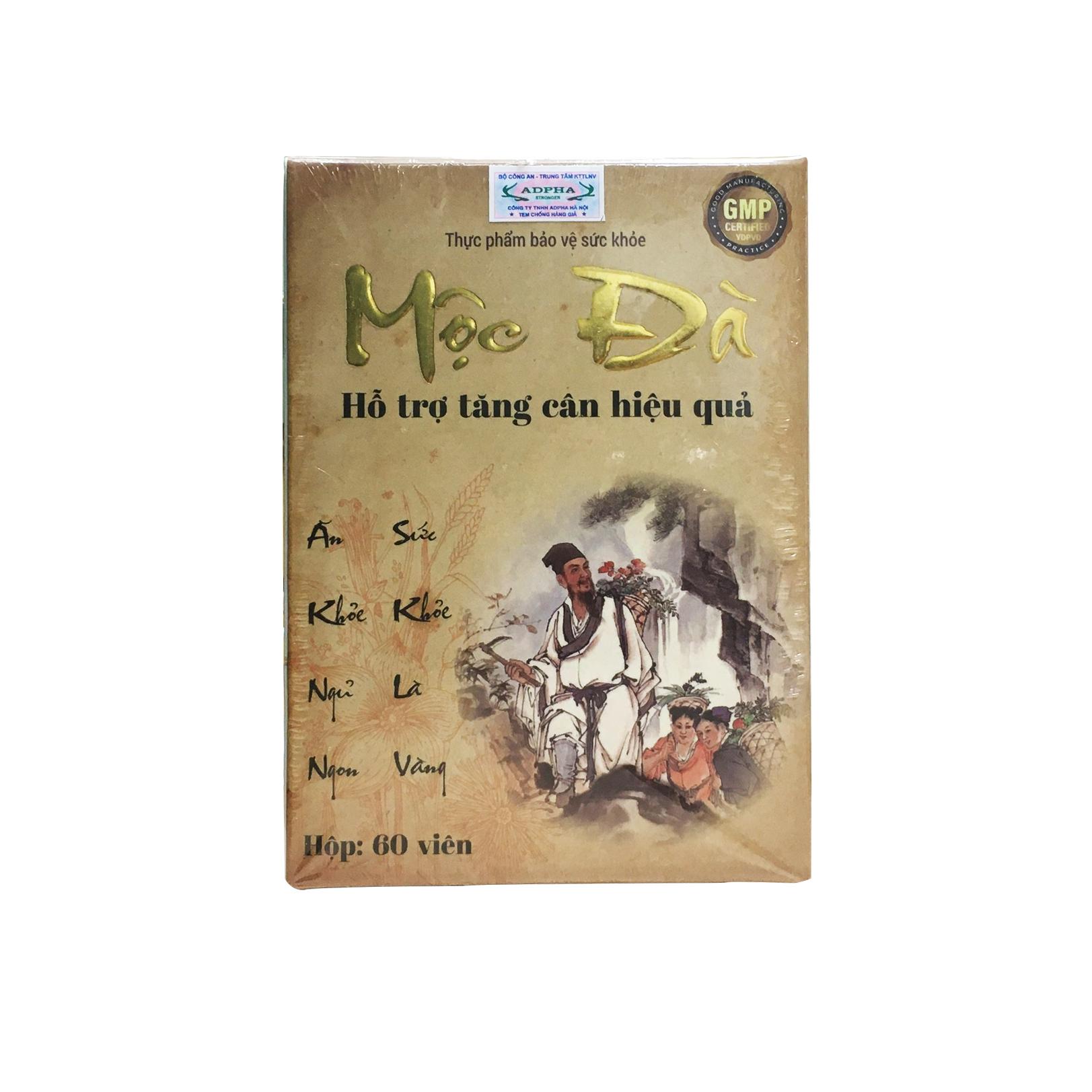 Thảo mộc Tăng Cân Mộc Đà (Chính Hãng Độc Quyền 100%) hộp 60 viên