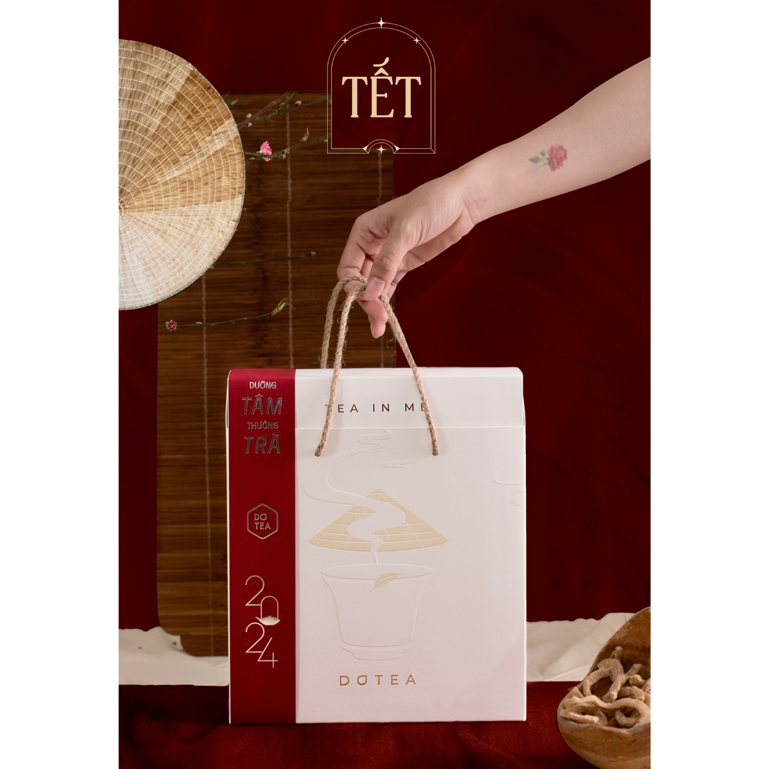 Hộp quà tặng gồm 2 lon trà Oolong & trà xanh thái nguyên lon thiếc 100g trà thưởng thức phiên bản 2024 vị nhẹ nhàng thơm