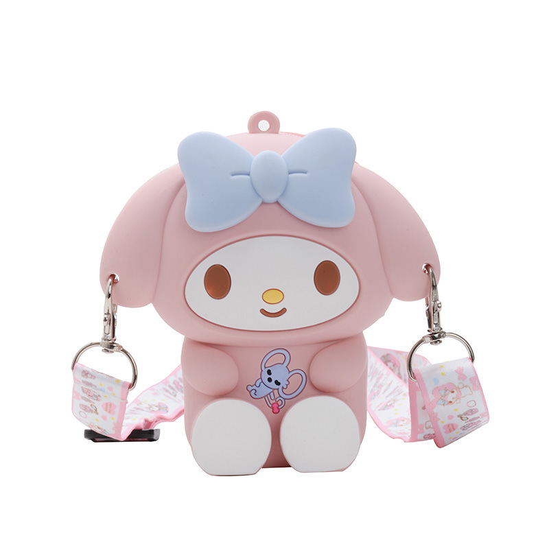 Túi đeo chéo cho bé gái mini HOẠT HÌNH Silicon hình HELLO KITTY dễ thương, ngộ nghĩnh, thời trang phong cách Hàn Quốc TX18